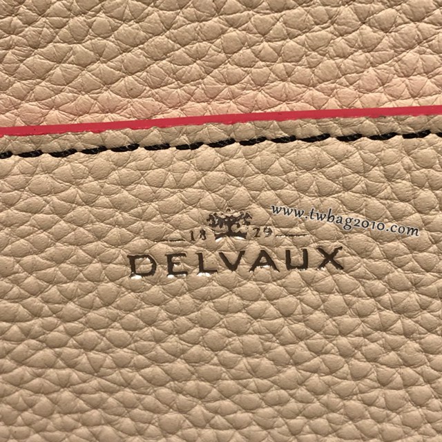 Delvaux德爾沃專櫃水桶系列標誌性“D”字Pin小牛皮托特包手提圓筒包 bxs1201